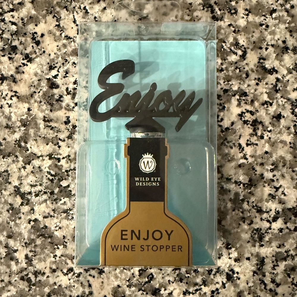 NEW Wild Eye Designs “Enjoy” Wine Stopper